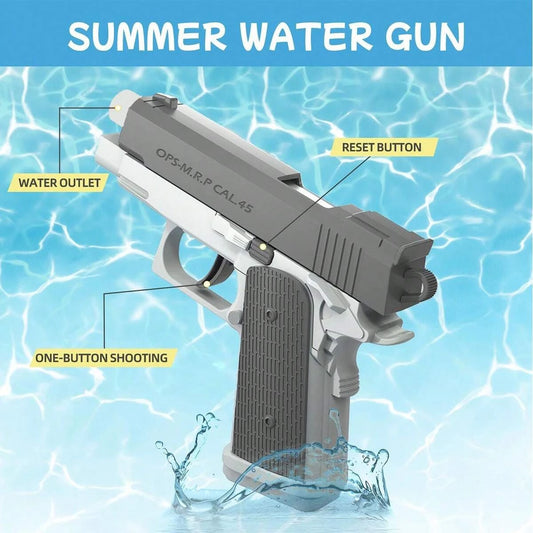 M1911 Squirt Gun Toy – Outdoor Water Blaster for Kids Summer Fun