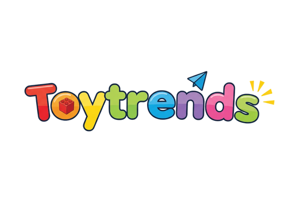 Colorful 'Toytrends' logo on a transparent background